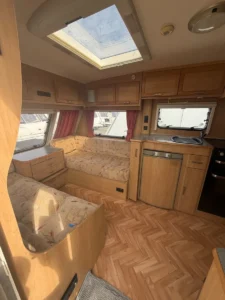 Beautiful island bed Caravan